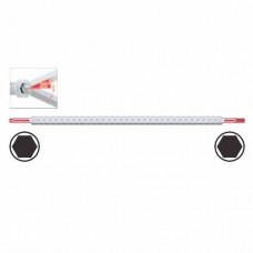 Wiha System 4 Combined Ball End Hex-Hex Reversible Blade - 1.3 mm/ 1.3 mm - 00582